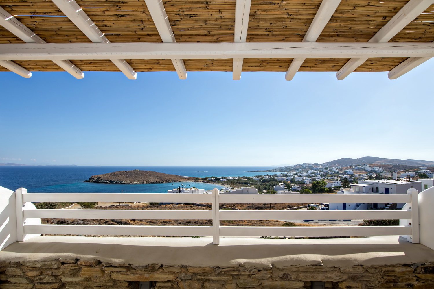 Villa Zoe — balcony above the bay